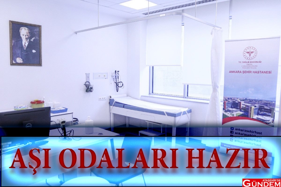 AŞI ODALARI GÖRÜNTÜLENDİ KORONAVİRÜS AŞI ODALARI